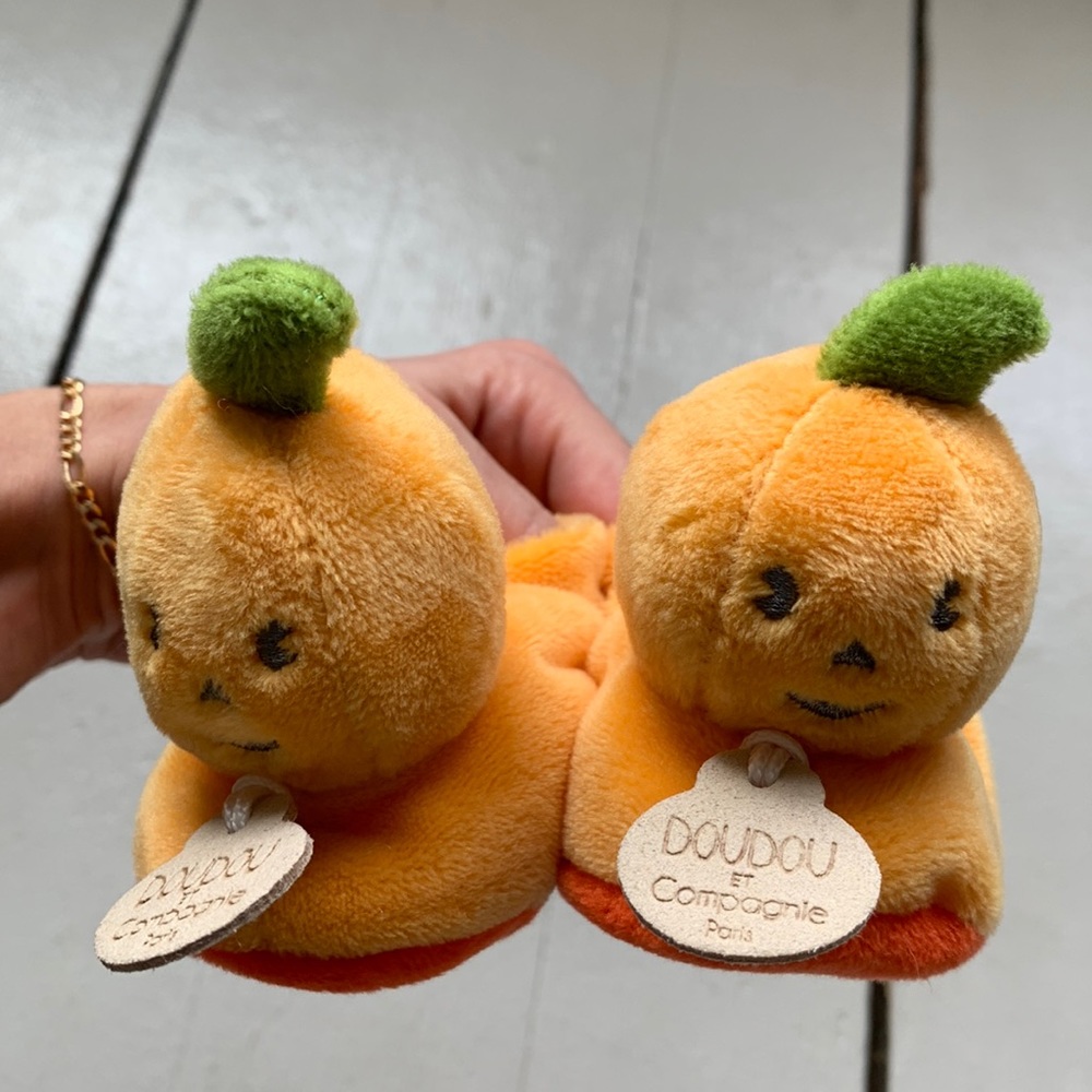 Doudou et Compagnie Pumpkin Booties